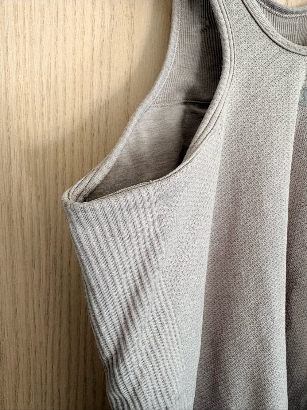 lululemon athletica Grey Ribbed Racerback Tank - Picture 4 of 5